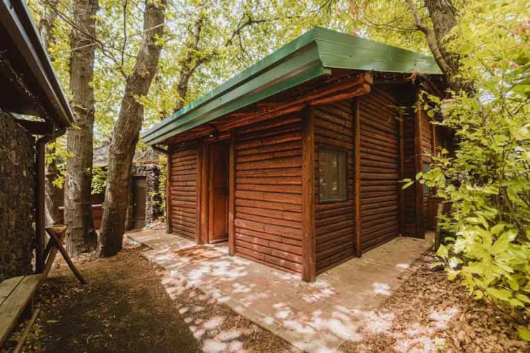Chalet in legno Etna a Nicolosi tra neve e bosco