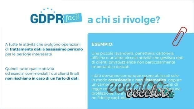 GDPR  ADEGUAMENTO ALLA NORMATIVA SULLA PRIVACY GDPR FACIL PROMOZIONE UT A € 0
