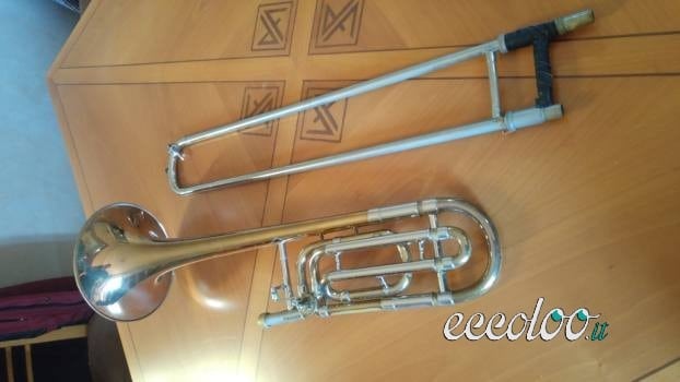 Trombone a coulisse sib/fa. Bach, Stradivarius 42G. €. 1150