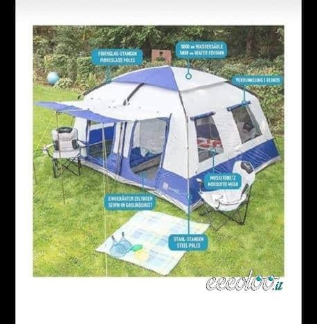 Tenda da campeggio con cabine e veranda. €.300 fate offerte!