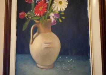 Quadro Sciacca Antonio fiori in vaso. €. 450