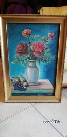Quadro rose in vaso