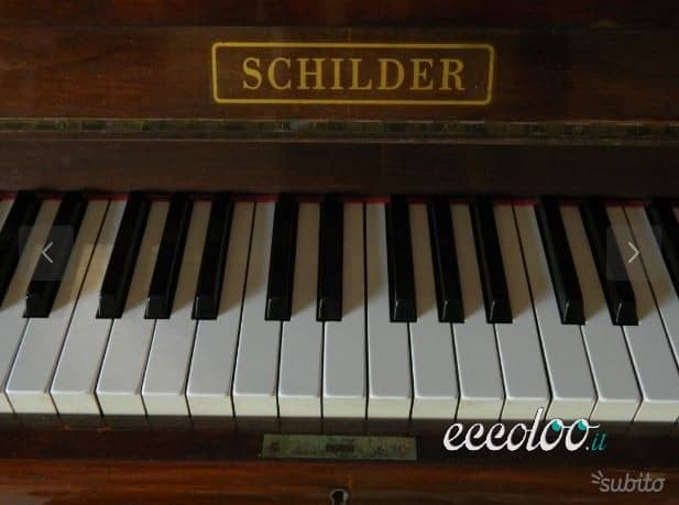 PIANOFORTE VERTICALE SHILDER D'EPOCA