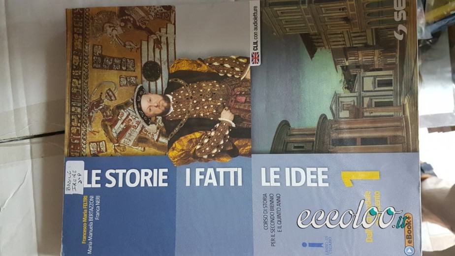 Libro storia: I fatti, le storie, le idee 1, liceo coreutico R.Margherita, Palermo €.12,00